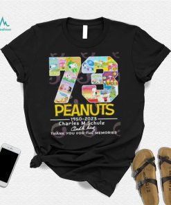 Peanuts 1950 – 2023 Charles M.Schulz Thank You For The Memories T Shirt