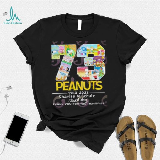 Peanuts 1950 – 2023 Charles M.Schulz Thank You For The Memories T Shirt