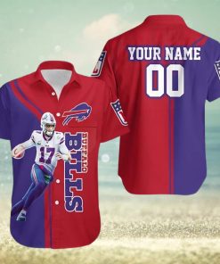 Personalized Buffalo Bills Hawaiian Shirt, Josh Allen, Button Down Hawaiian Shirt