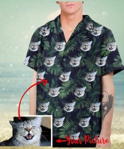 Personalized Cat Tropical Shirt With Your Cat On It Hawaiianshirt