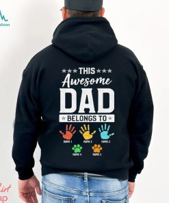 Personalized This Awesome Dad Belongs To Shirt