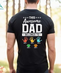 Personalized This Awesome Dad Belongs To Shirt