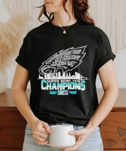 Philadelphia Eagles logo Super Bowl Lvii champions shirt