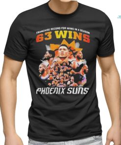 Phoenix Suns Franchise Record For Wins In A Season 63 Wins Shirt