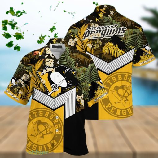 Pittsburgh Penguins NHL Flower Tropical Hawaiian Shirt And Short