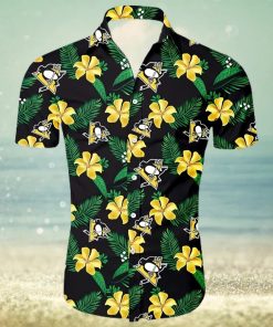 Pittsburgh Penguins NHL Hawaiian Shirt Tropical Flower