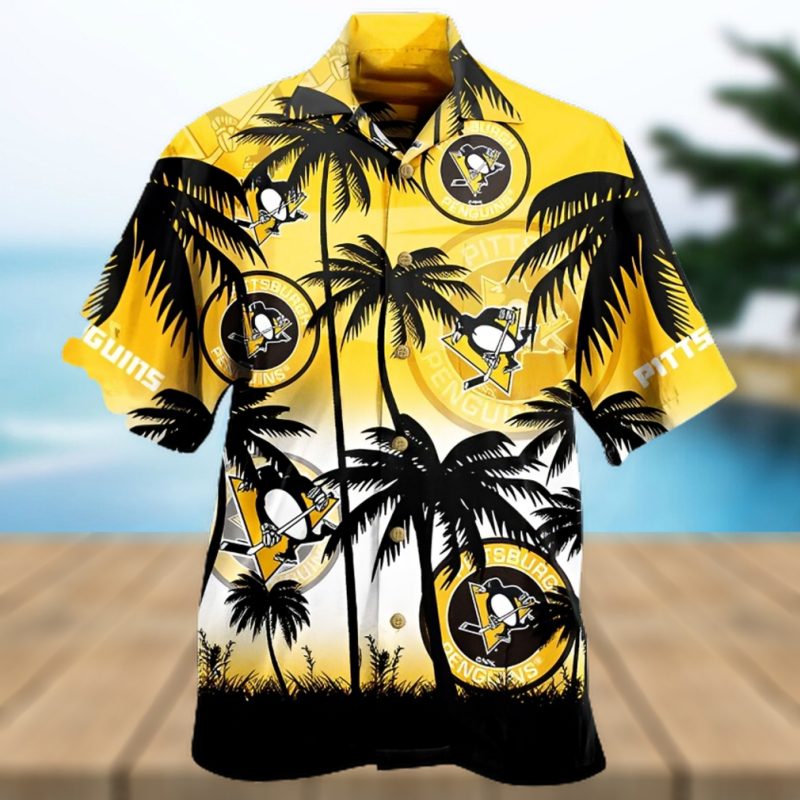 Pittsburgh Penguins Palm Tree NHL Hawaiian Shirt