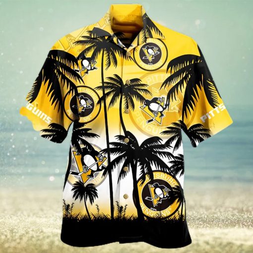 Pittsburgh Penguins Palm Tree NHL Hawaiian Shirt