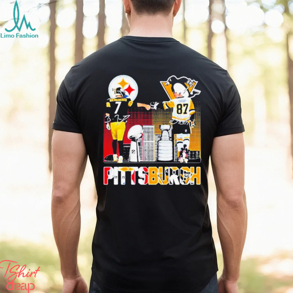 Pittsburgh Steelers Roethlisberger And Pittsburgh Penguins Shirt - Limotees