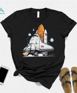 Playful Space Shuttle art shirt