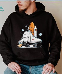 Playful Space Shuttle art shirt