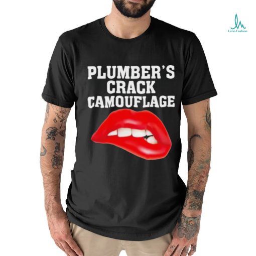 Plumber’s Crack Camouflage Lips Shirt