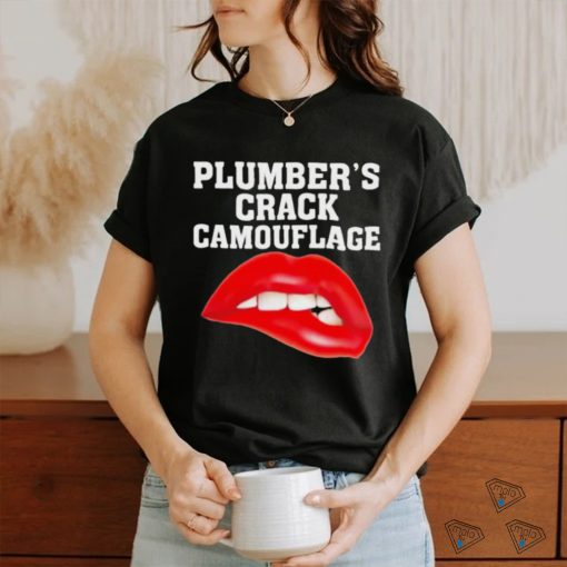 Plumber’s Crack Camouflage Lips Shirt