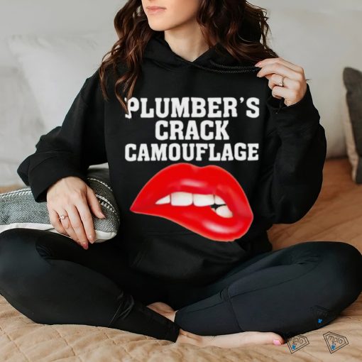 Plumber’s Crack Camouflage Lips Shirt