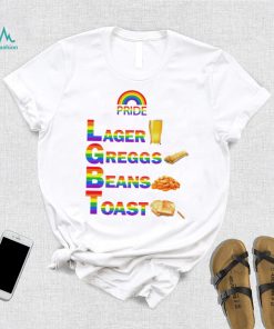 Pride larger greggs beans toast LGBT Pride shirt