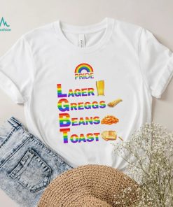 Pride larger greggs beans toast LGBT Pride shirt