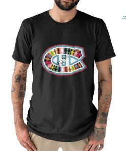 Pride night montreal canadiens logo t shirt