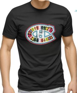 Pride night montreal canadiens logo t shirt