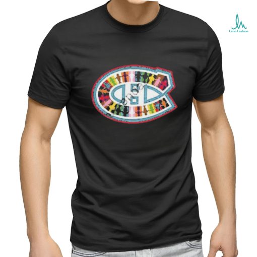 Pride night montreal canadiens logo t shirt