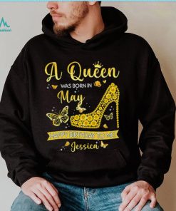 Queen was Born in May Funny Sunflower Birthday Gifts T Shirt