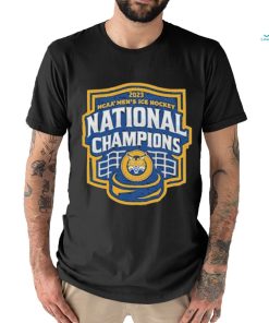 Quinnipiac Bobcats 2023 NCAA Men’s Ice Hockey National Champions shield shirt