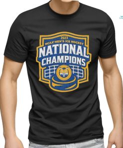 Quinnipiac Bobcats 2023 NCAA Men’s Ice Hockey National Champions shield shirt