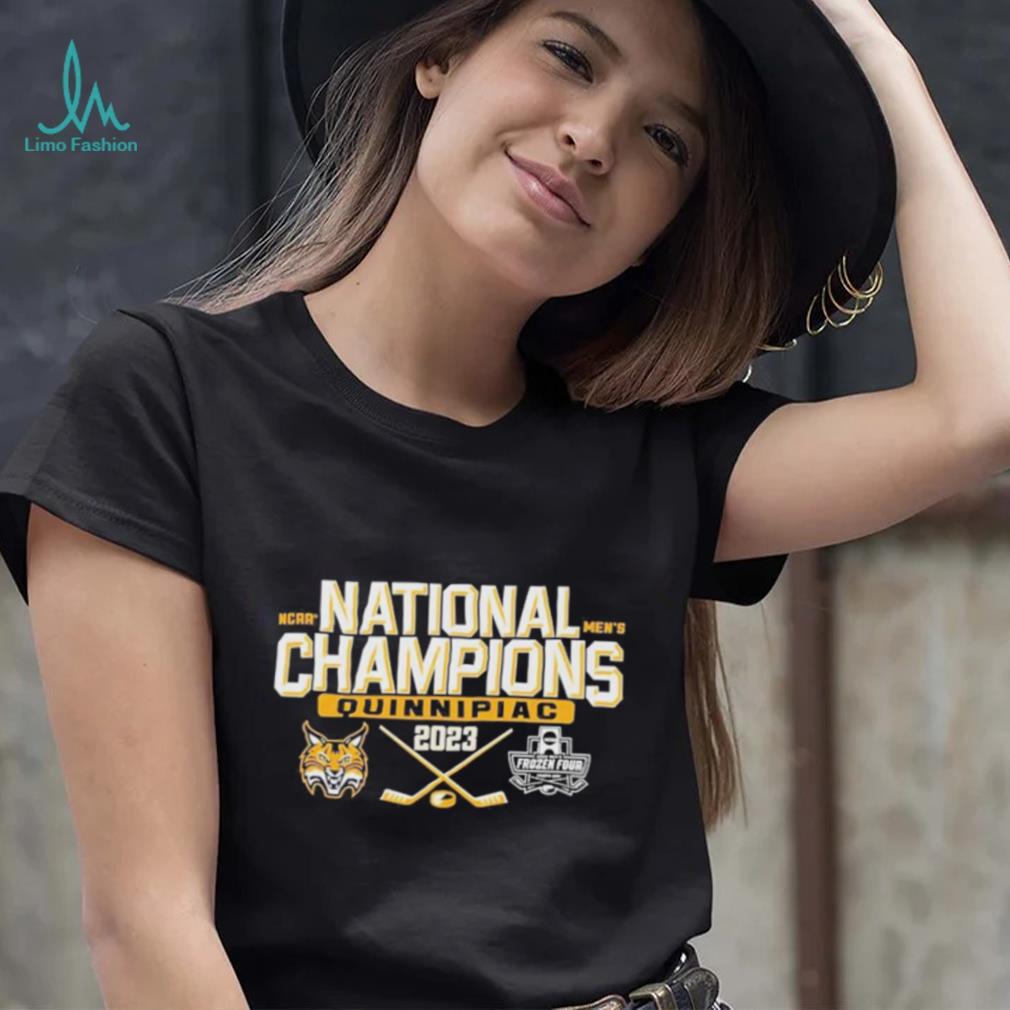 Quinnipiac Bobcats 2023 Ncaa Men’s Ice Hockey National Champions Bracket T Shirt Quinnipiac Bobcats 2023 Ncaa Men’s Ice Hockey National Champions Bracket T Shirt