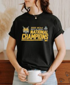 Quinnipiac University Bobcats National Champions 2023 Mens Frozen Four Shirt