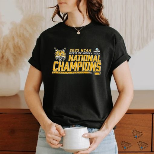 Quinnipiac University Bobcats National Champions 2023 Mens Frozen Four Shirt