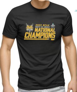 Quinnipiac University Bobcats National Champions 2023 Mens Frozen Four Shirt