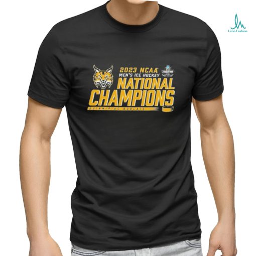 Quinnipiac University Bobcats National Champions 2023 Mens Frozen Four Shirt