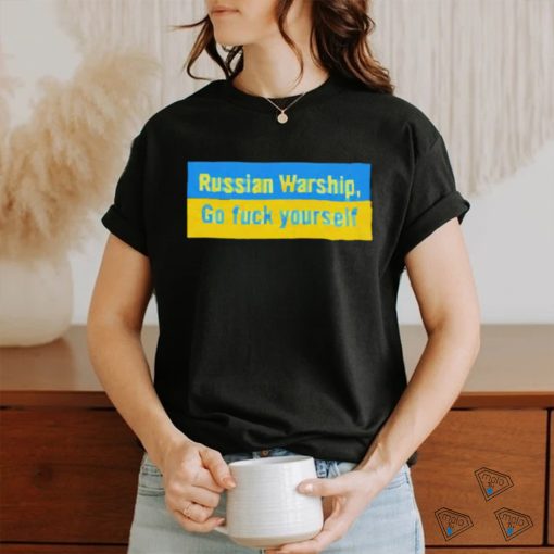 RUSSIAN WARSHIP GO F YOURSELF SHIRT TEE SHIRT