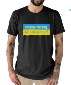 RUSSIAN WARSHIP GO F YOURSELF SHIRT TEE SHIRT