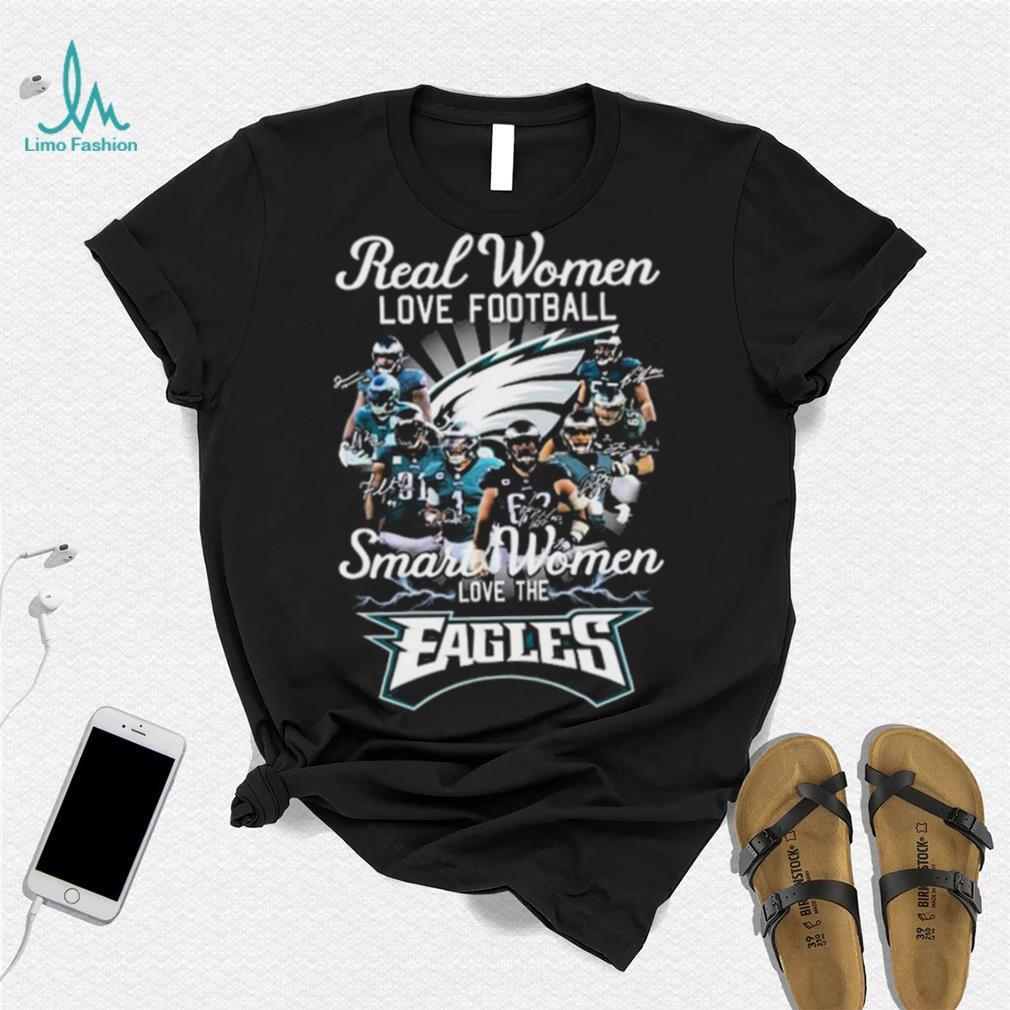 Real Women Love Football Teams Jalen Hurts, Jack Driscoll, Britain Covey  Signature Smart Women Love The Eagles Shirt - Limotees