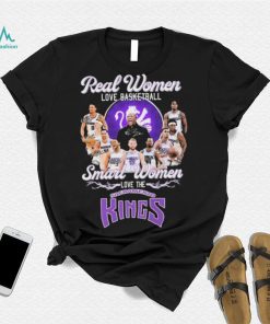 Real Women Love Football Teams Smart Women Love The Sacramento Kings Signature Shirt