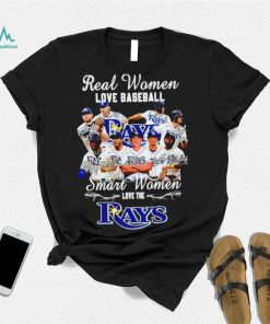 Real Women Love baseball smart woemn love the Tampa Bay Rays signature 2023 shirt