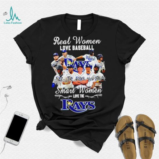 Real Women Love baseball smart woemn love the Tampa Bay Rays signature 2023 shirt