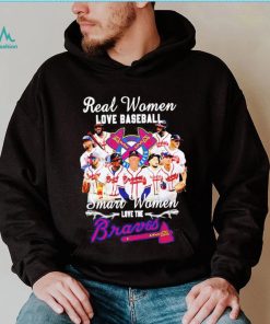 Real women love baseball smart women love the Braves shirt - Limotees