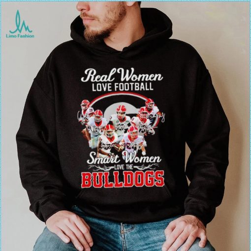 Real women love football smart women love the Georgia Bulldogs signature 2023 shirt
