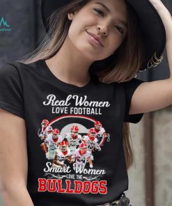 Real women love football smart women love the Georgia Bulldogs signature 2023 shirt