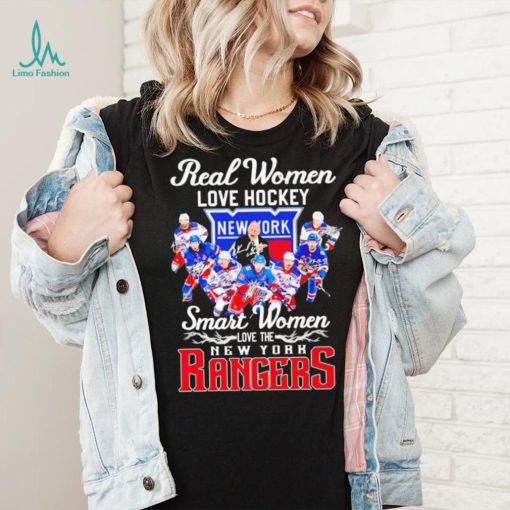 Real women love hockey smart women love the New York Rangers signatures shirt