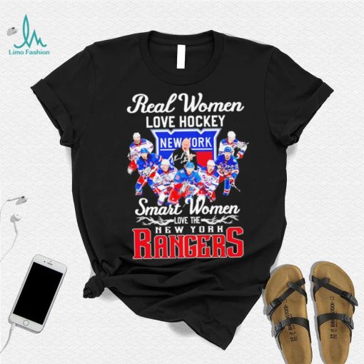 Real women love hockey smart women love the New York Rangers signatures shirt