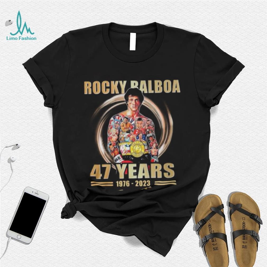 Rocky Balboa 46 Years 1976 2023 Thank You For The Memories T Shirt -  Limotees