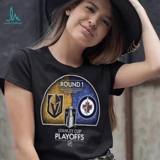 Round 1 Vegas Golden Knights Vs Winnipeg Jets 2023 Stanley Cup Playoffs shirt