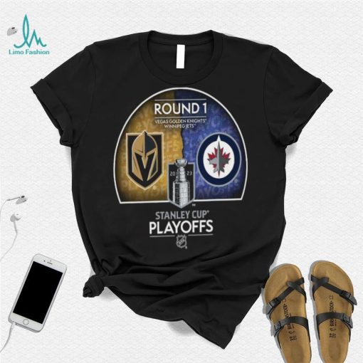 Round 1 Vegas Golden Knights Vs Winnipeg Jets 2023 Stanley Cup Playoffs shirt