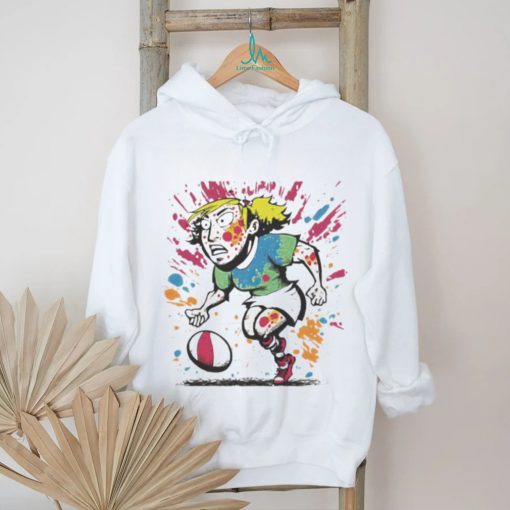 Rugby Player Graffiti Doodle Woman shirt