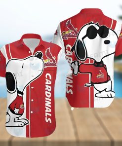 STL Cardinals Hawaiian Shirt Snoopy Kiss Logo St Louis Cardinals Gift