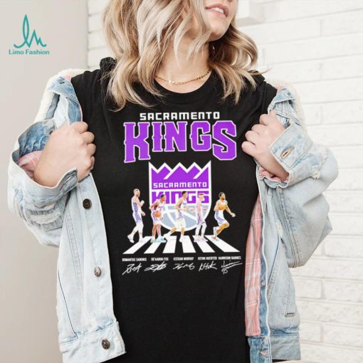 Sacramento Kings Abbey Road signatures shirt