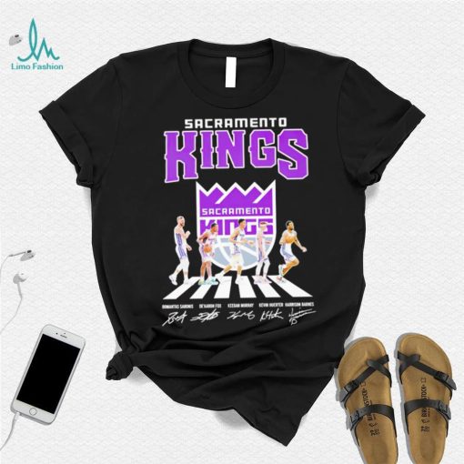 Sacramento Kings Abbey Road signatures shirt