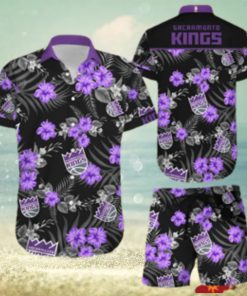 Sacramento Kings Hawaiian Shorts and Shirt Summer Beach Shirt Full Over Print